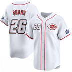 Cincinnati Reds #26 Chase Burns White JEROMEN 2025 Speedway Classic Home Limited Stitched Jersey