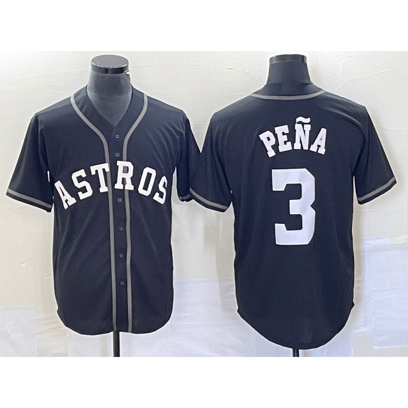 Houston Astros #3 Jeremy Pena Black JEROMEN Cool Base Stitched Jersey