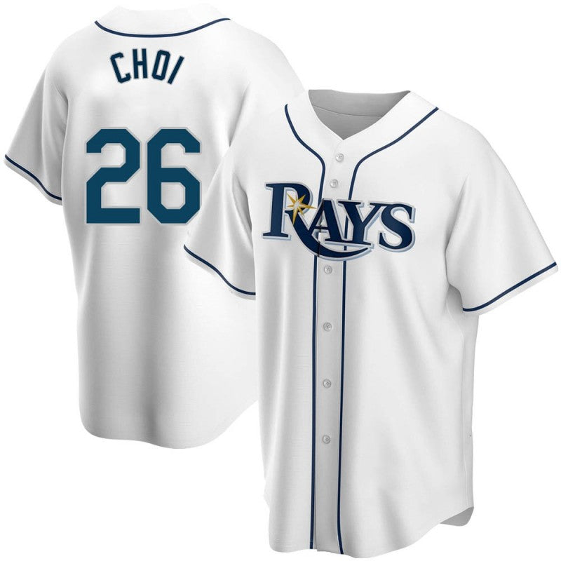 Tampa Bay Rays #26 Ji-Man Choi Replica White JEROMEN Home Jersey