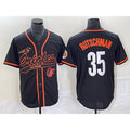 Baltimore Orioles #35 Adley Rutschman Black JEROMEN With Patch Cool Base Stitched Jersey