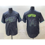 Tampa Bay Rays #14 Chandler Simpson Charcoal JEROMEN 2024 City Connect Limited Stitched Jersey