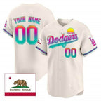 Custom Los Angeles Dodgers 2024 Los Angeles City Style Vapor Premier Limited Jersey ¨C Cream JEROMEN