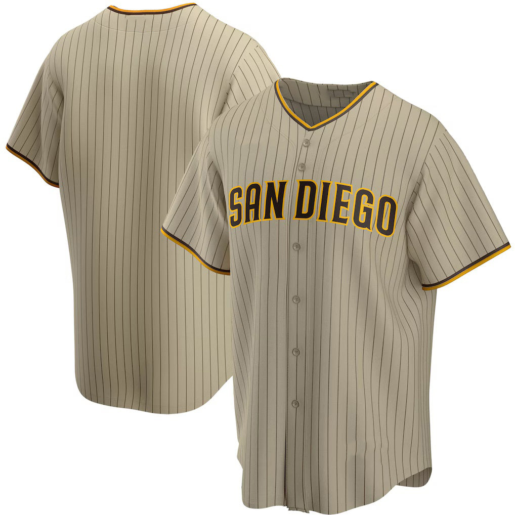 San Diego Padres Tan JEROMEN Alternate Replica Team Jersey
