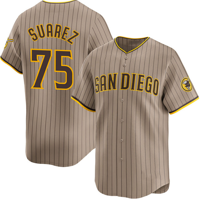 San Diego Padres #75 Robert Suarez Tan JEROMEN 2024 Alternate Limited Stitched Jersey