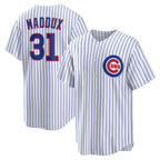 Chicago Cubs #31 Greg Maddux White JEROMEN Home Retired Player Replica Jersey