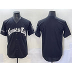 Kansas City Royals Blank Black JEROMEN 'Gothic Crown Edition' Vapor Premier Limited Stitched Jersey