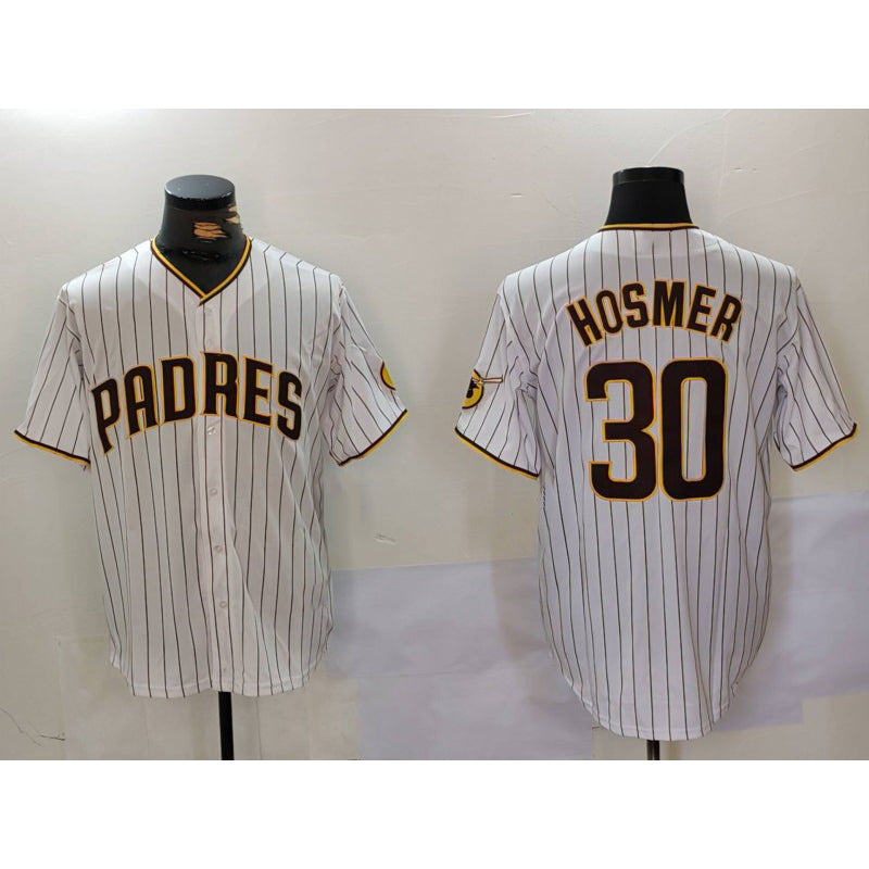 San Diego Padres #30 Eric Hosmer White JEROMEN Stitched Cool Base Jersey 2