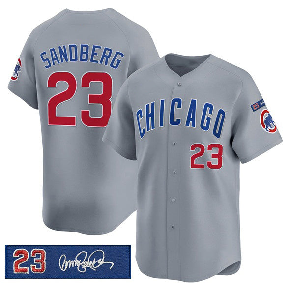 Chicago Cubs #23 Ryne Sandberg Gray JEROMEN 'Ryne Sandberg Tribute' Vapor Limited V3 Stitched Jersey