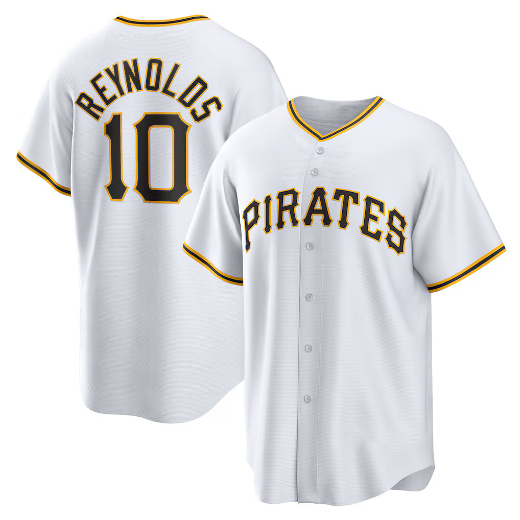 Pittsburgh Pirates #10 Bryan Reynolds White JEROMEN Replica Player Jersey