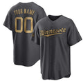 Custom Minnesota Twins Active Player Charcoal JEROMEN 2022 All-Star Cool Base Stitched Jersey