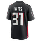 A.Falcons #31 Xavier Watts Black JEROMEN Team Game Jersey
