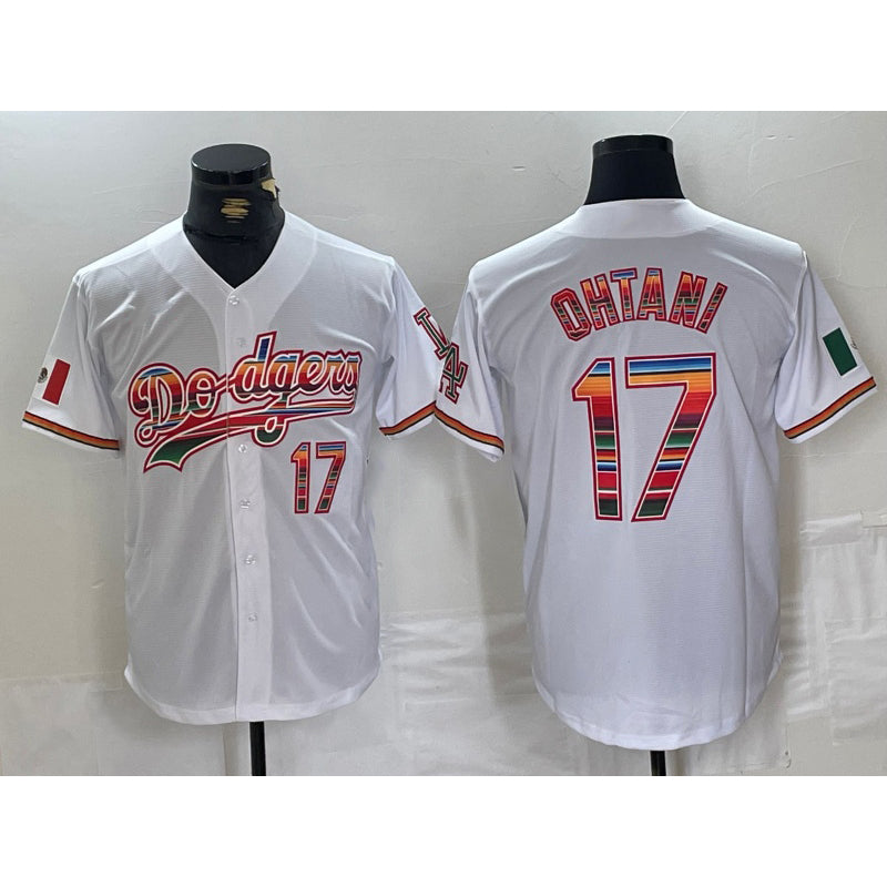 Los Angeles Dodgers #17 Shohei Ohtani White JEROMEN Mexico Cool Base Stitched Jersey