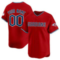 Custom Cleveland Guardians Active Player Red JEROMEN Alternate Limited Stitched Jersey