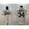Detroit Tigers #34 Jake Rogers White JEROMEN With Patch Cool Base Stitched Jersey