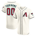 Custom Arizona Diamondbacks 2024 Flex Base Jersey ¨C Cream JEROMEN