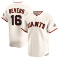 San Francisco Giants #16 Rafael Devers Cream JEROMEN Home Limited Player Jersey