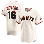 San Francisco Giants #16 Rafael Devers Cream JEROMEN Home Limited Player Jersey