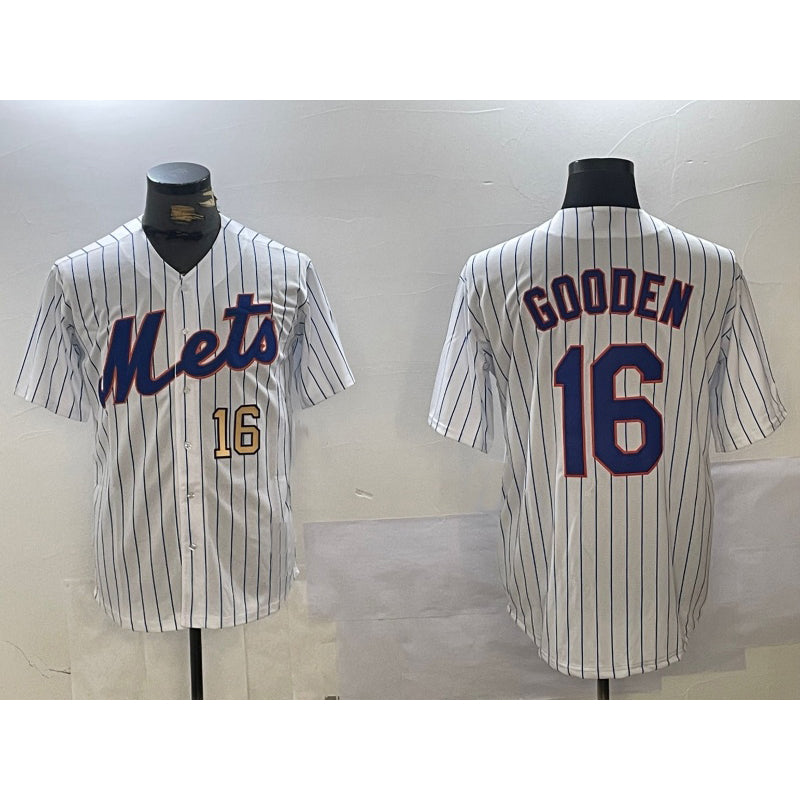 New York Mets #16 Dwight Gooden White JEROMEN Cool Base Stitched Jerseys