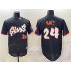 San Francisco Giants #24 Willie Mays Anthracite JEROMEN 2025 City Connect Limited Stitched Jersey