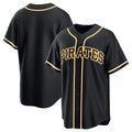 Pittsburgh Pirates Blank Black JEROMEN Out Stitched Jersey