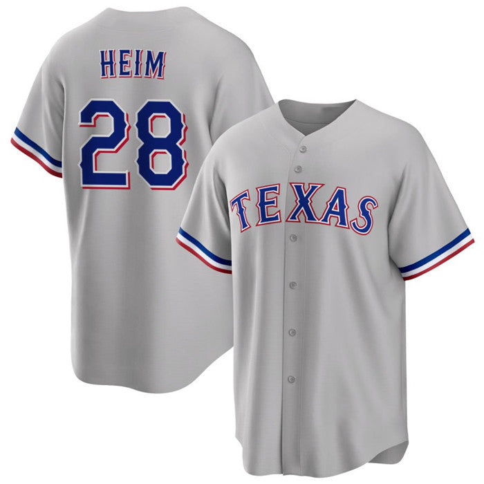 Texas Rangers #28 Jonah Heim Gray JEROMEN Cool Base Stitched Jersey