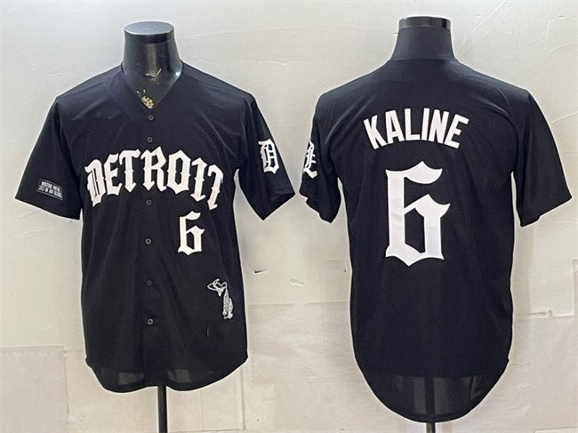 Detroit Tigers #6 Al Kaline 2026 Black JEROMEN 'Motor Gothic Edition' Vapor Premier Limited Stitched Jersey