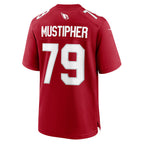 A.Cardinals #79 PJ Mustipher Cardinal JEROMEN Team Game Jersey