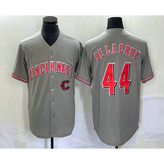 Cincinnati Reds #44 Elly De La Cruz Grey JEROMEN Cool Base Stitched Jersey