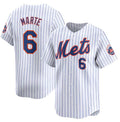 New York Mets #6 Starling Marte White JEROMEN 2024 Home Limited Stitched Jersey
