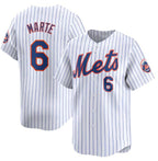 New York Mets #6 Starling Marte White JEROMEN 2024 Home Limited Stitched Jersey