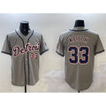 Detroit Tigers #33 Colt Keith Gray JEROMEN Cool Base Stitched Jersey