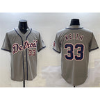 Detroit Tigers #33 Colt Keith Gray JEROMEN Cool Base Stitched Jersey
