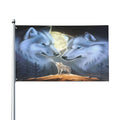 Keyword3 Queen Great White Wolf Flag - Main Image