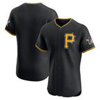 Pittsburgh Pirates Black JEROMEN Alternate Vapor Premier Elite Patch Jersey