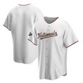 Washington Nationals White Gold JEROMEN 2019 World Series Champions Blank Cool Base Jersey