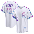 Kansas City Royals #13 Salvador Perez White JEROMEN 2026 City Connect Stadium Jersey
