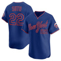 New York Mets #22 Juan Soto Royal JEROMEN Alternate Limited Player Jersey