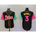 San Diego Padres #3 Jackson Merrill Black JEROMEN NEW 2023 City Connect Cool Base Stitched Jersey