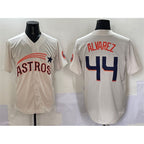 Houston Astros #44 Yordan Alvarez Cream JEROMEN Throwback Cooperstown Collection Limited Stitched Jersey