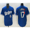 Los Angeles Dodgers #17 Shohei Ohtani Mexico Blue JEROMEN Cool Base Stitched Jersey 2