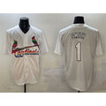 St. Louis Cardinals #1 Ozzie Smith White JEROMEN Cool Base Stitched Jersey