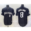 Philadelphia Phillies #8 Nick Castellanos Black JEROMEN Gothic Vapor Limited Stitched Jersey