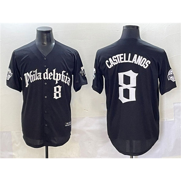 Philadelphia Phillies #8 Nick Castellanos Green JEROMEN With Patch Stitched Cool Base Jersey