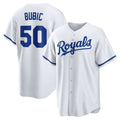 Kansas City Royals #50 Kris Bubic JEROMEN White Home Replica Jersey