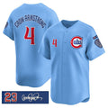 Chicago Cubs #4 Pete Crow-Armstrong Blue JEROMEN 'Ryne Sandberg Tribute' Vapor Limited V3 Stitched Jersey