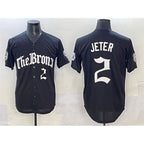 New York Yankees #2 Derek Jeter Black JEROMEN 'Gothic Legacy Edition' Vapor Premier Limited Stitched Jersey