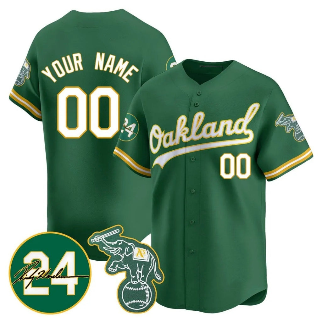 Custom Oakland Athletics Green JEROMEN Jersey - Personalized