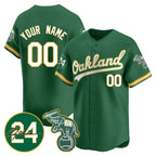 Custom Oakland Athletics Green JEROMEN Jersey - Personalized