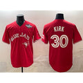 Toronto Blue Jays #30 Alejandro Kirk Red JEROMEN 2025 World Series Cool Base Stitched Jersey