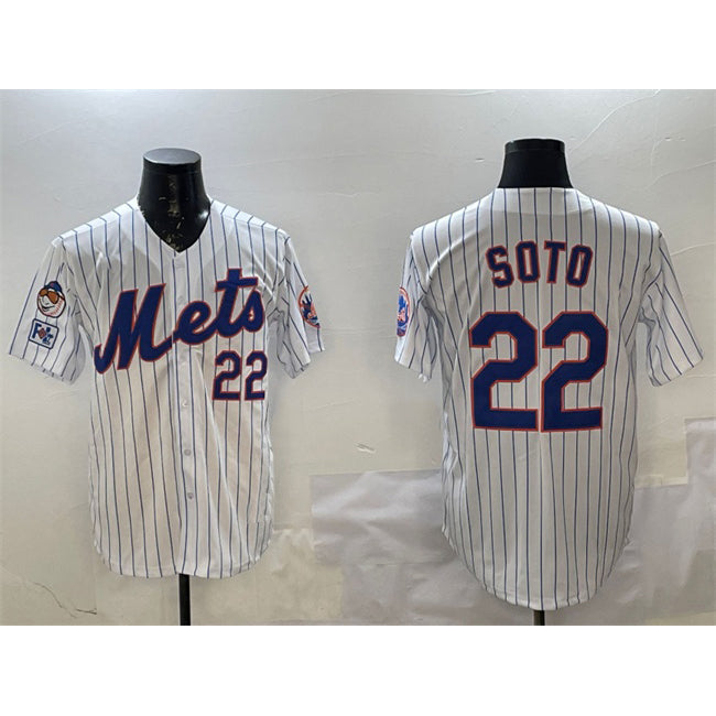 New York Mets #22 Juan Soto White JEROMEN 2025 Spring Training Home Limited Stitched Jersey